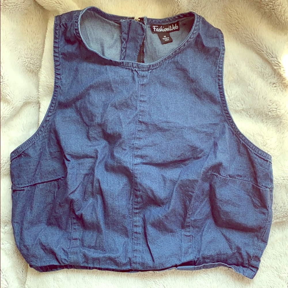 Denim Crop Top